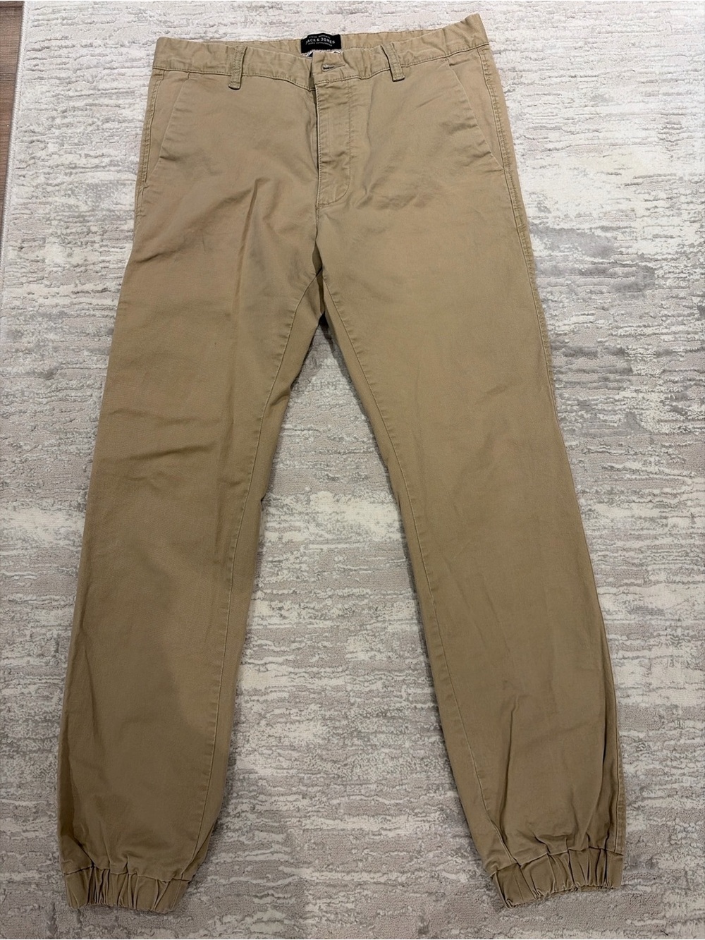 Jack & Jones Tan Elastic Cuff Men's Joggers